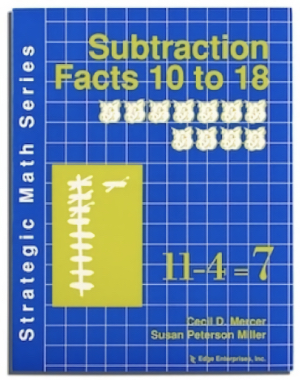 "Subtraction Facts 10-18 manual cover photo"