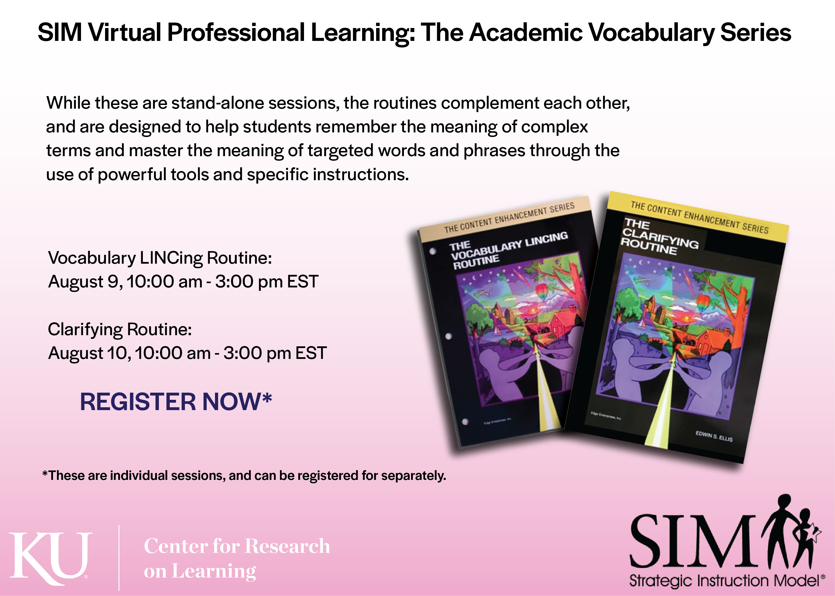"SIM Academic Vocabulary Series online promotional image"