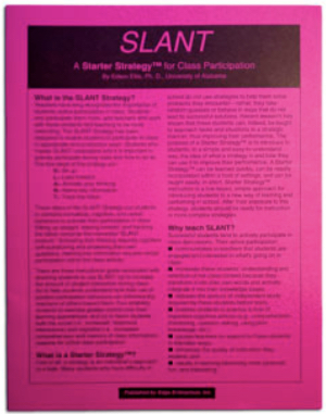 "SLANT Strategy manual cover photo"