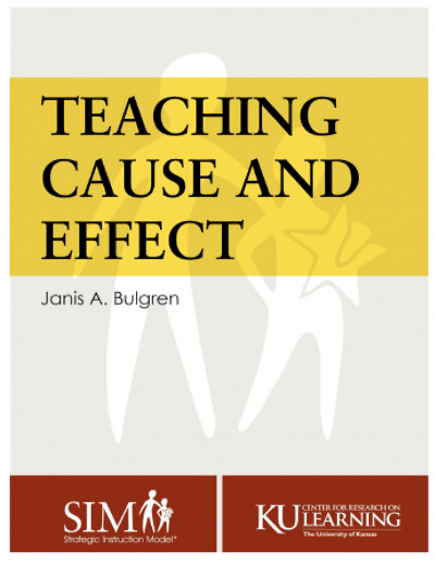 "Teaching Cause and Effect Routine manual cover photo"